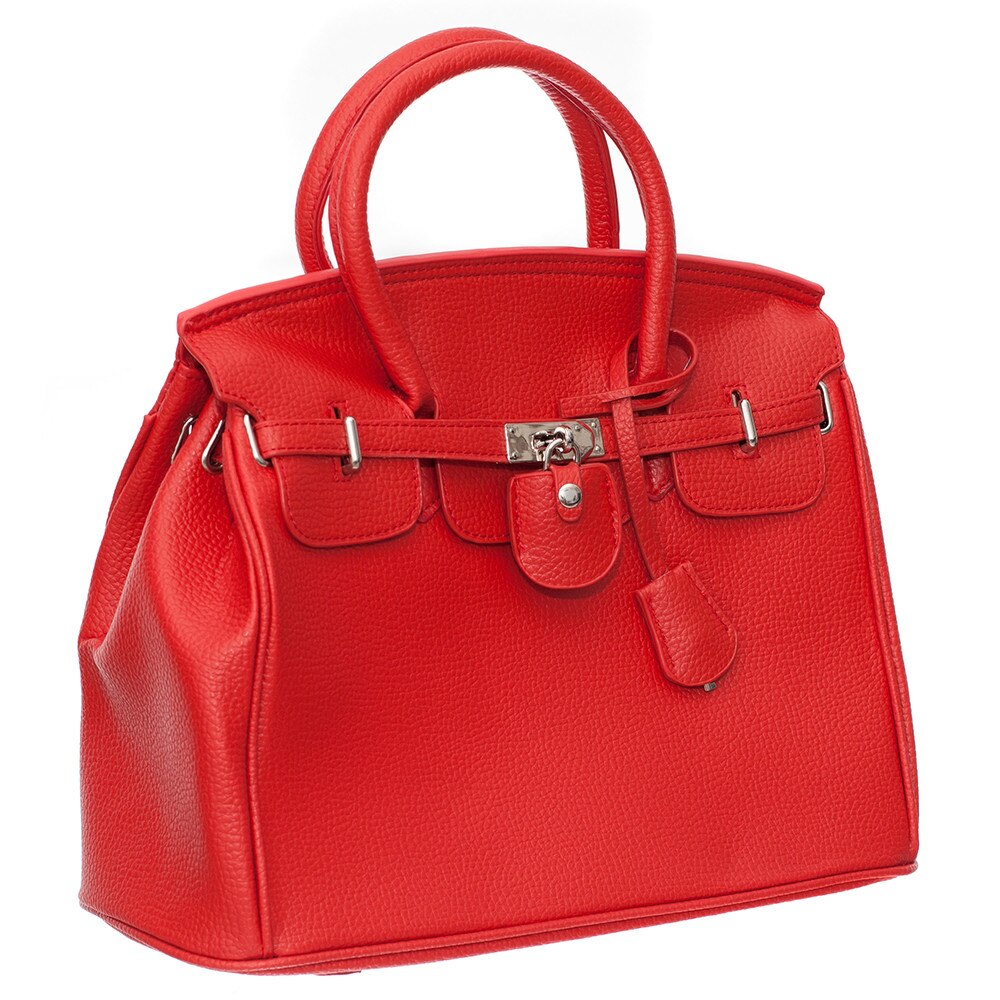 Geanta de dama Monaco Red 31 x 28 x 15 cm, piele ecologica