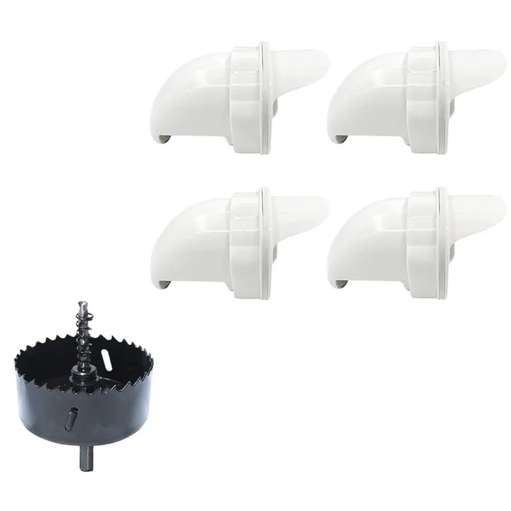 Set 4 hranitoare anti-risipa, pentru pasari de curte