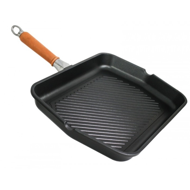 Tigaie grill ANTIK ARS 40x30xh5cm, aluminiu, strat antiaderent