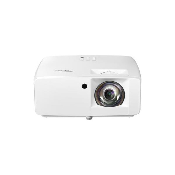 Лазерен видео проектор Optoma GT200HDR късофокусен, компактен, FullHD, 3500 лумена, контраст 300000:1, бял