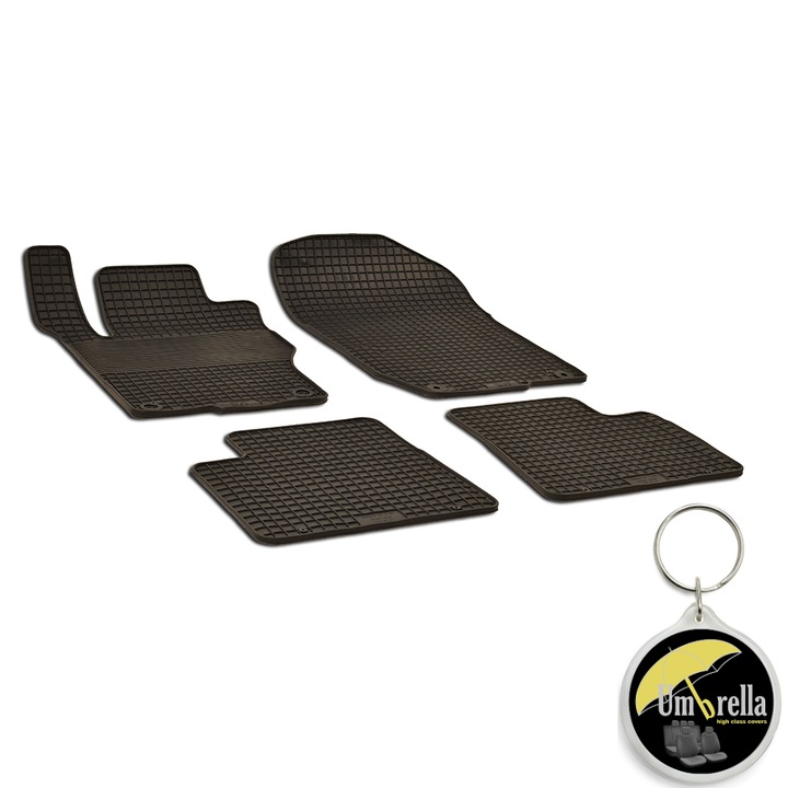 Set 4 covorase auto cauciuc Urban Line pentru Mercedes M-Class (W166) (2011-2015) si breloc Umbrella