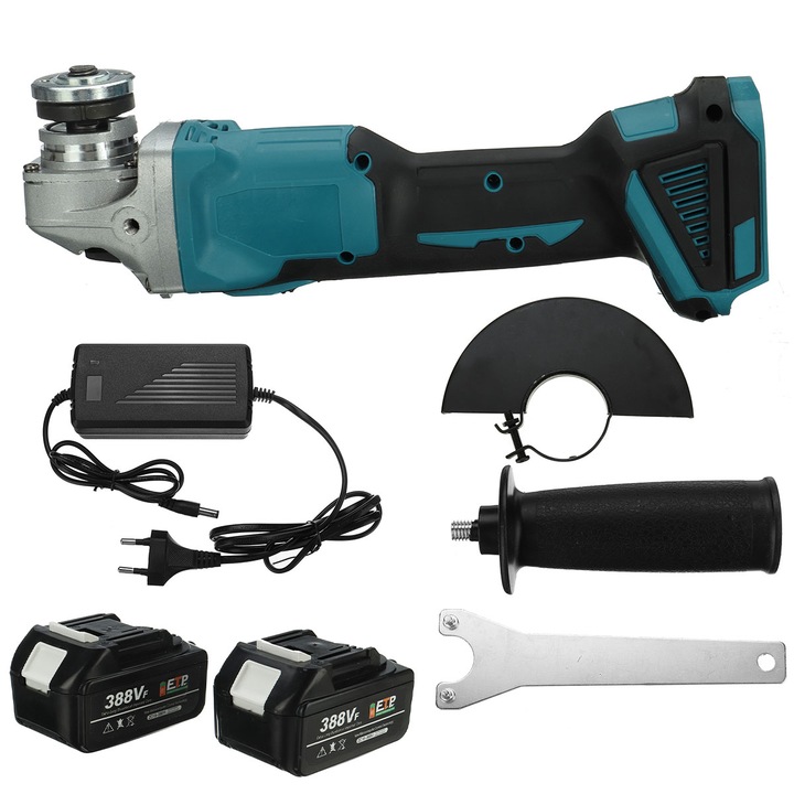 Polizor, DrillPro, 2 baterii, 18V, 10.000 rpm, albastru