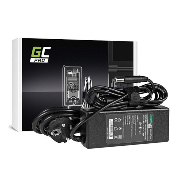 Green cell pro töltő és ac adapter (19,5v / 4,62a, 90w, dell inspiron 15r n5010 n5110 latitude e6410 e6420 e6430) fekete