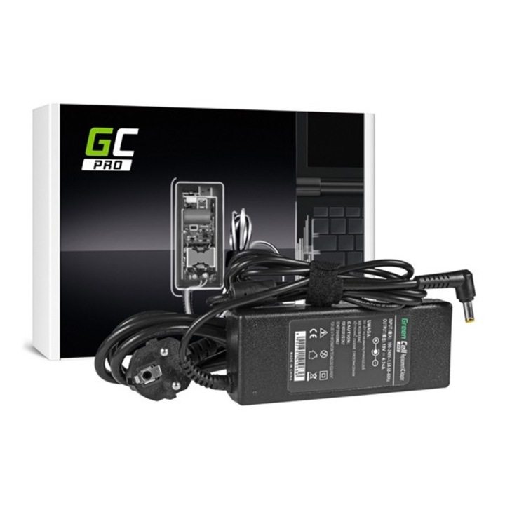 Green cell pro töltő és ac adapter (19v / 4,74a, 90w, acer aspire 5733 5749 5749z 5750 5750g 7750g v3-531 v3-551) fekete