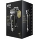 Braun Series 9 PRO+ 9565cc elektromos borotva, ProLift trimmer, SensoFlex, AutoSense, Sonic Technology, 40 000 vágási művelet, 5 vágóelem, 6 az 1-ben Smart Care Station, utazótáska, grafit