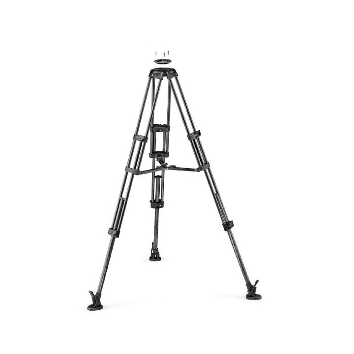 Trepied Twin Carbon Pro Start, Manfrotto, Negru