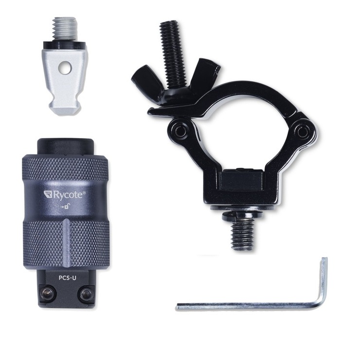 Set clema de teava cu conector rapid, Rycote, 32-35 mm