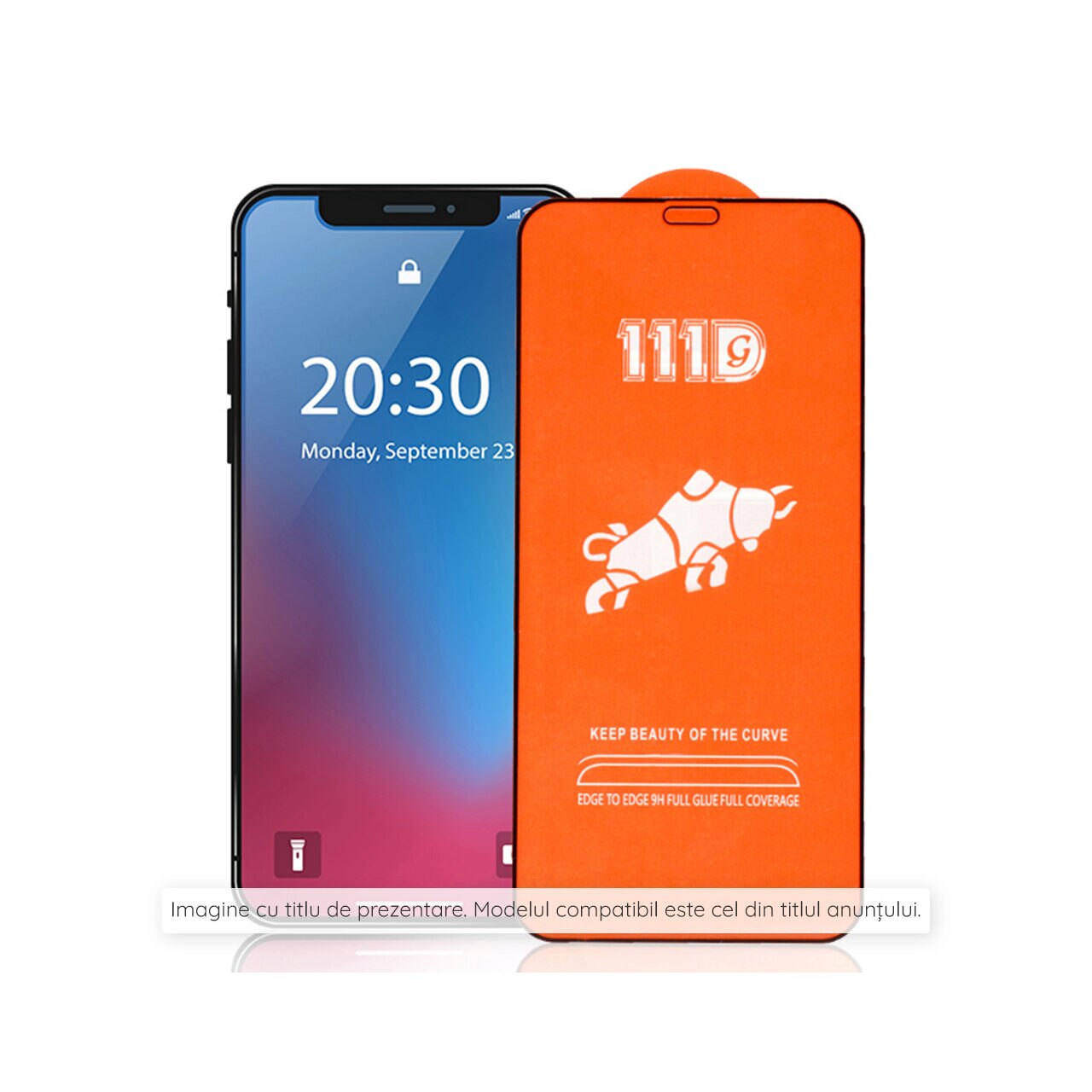 Folie pentru OnePlus 12 - Techsuit 111D Full Cover / Full Glue Glass / 3D Curved Screen - Black