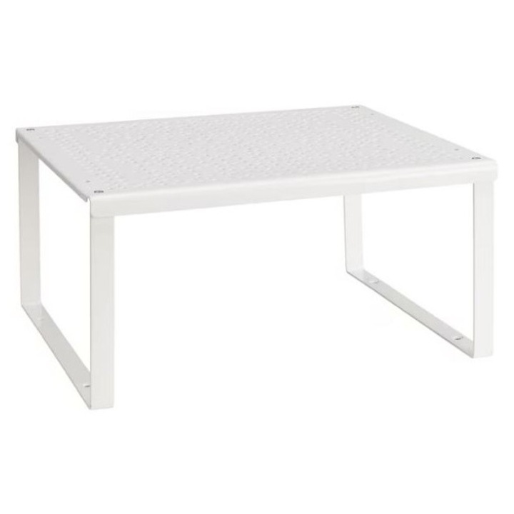 Organizator dulap bucatarie si alte corpuri de mobilier, alb, 32x29x16 cm, lat, otel