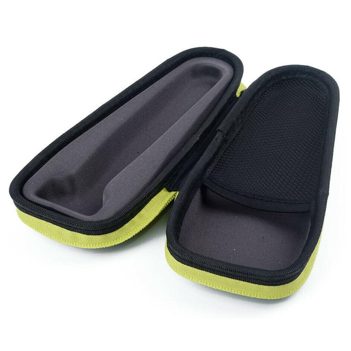Калъф за самобръсначка Philips OneBlade, 19x7x6 см, устойчив на атмосферни влияния, с отделение за аксесоари