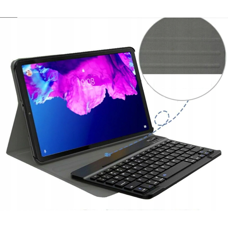 Husa cu tatastura, Compatibil Lenovo Tab P11, Negru