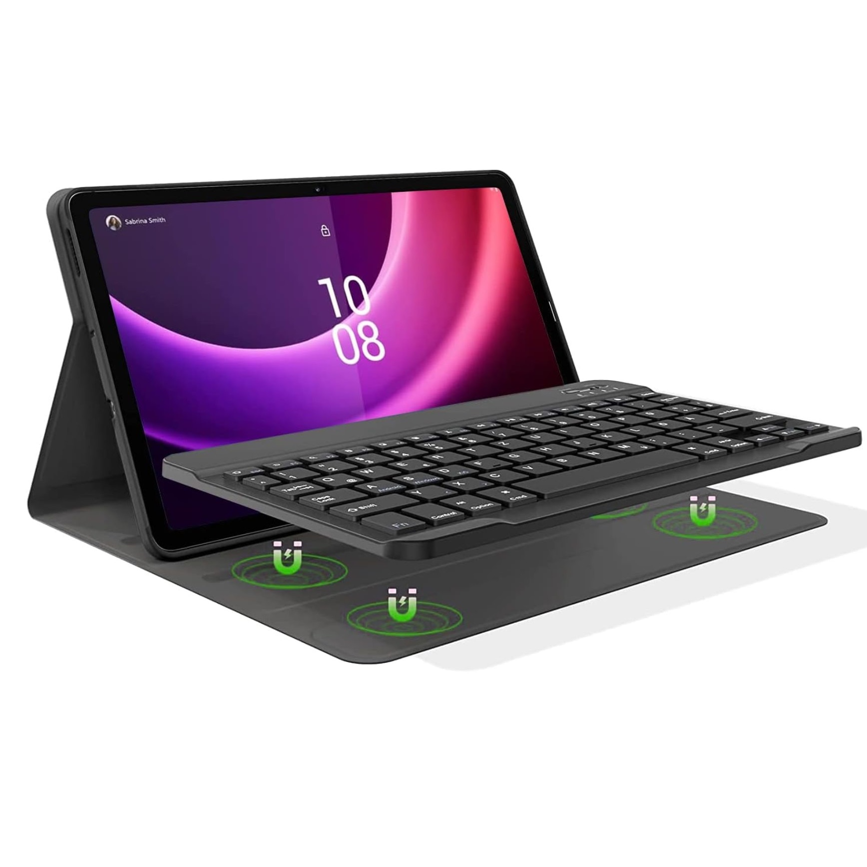 Husa cu tatastura, Compatibil Lenovo Tab P11, Negru