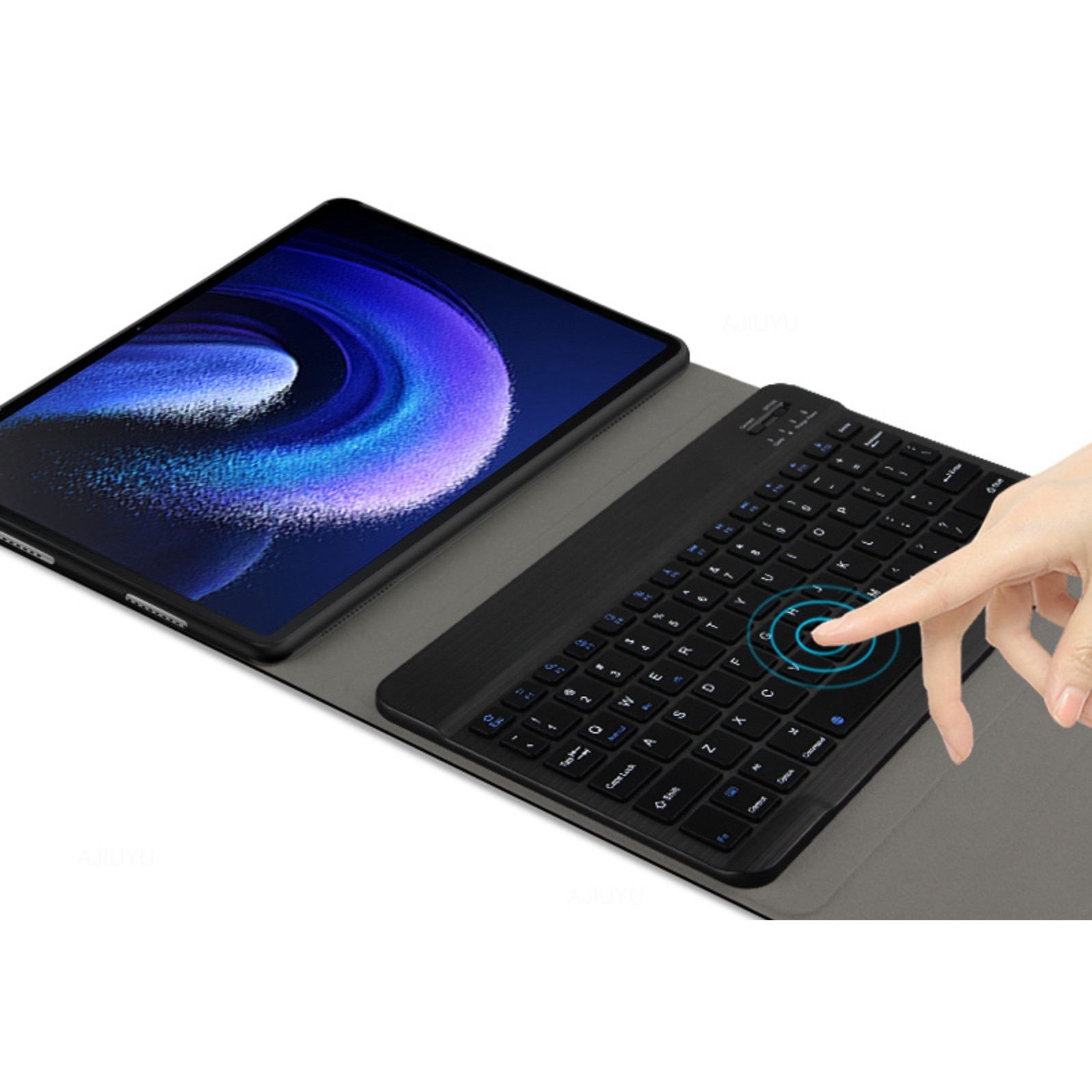 Husa cu tatastura, Compatibil Lenovo Tab P11, Negru