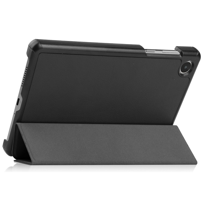 Táblaborító, ökológiai bőr/műanyag, kompatibilis a Lenovo Tab M8 4GEN készülékkel, fekete
