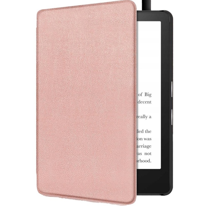 Husa pentru Amazon Kindle Paperwhite, Policarbonat/Piele ecologica, Roz
