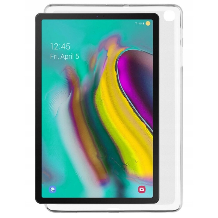 Husa tableta, Silicon, Compatibil cu Samsung Galaxy Tab A, Transparent