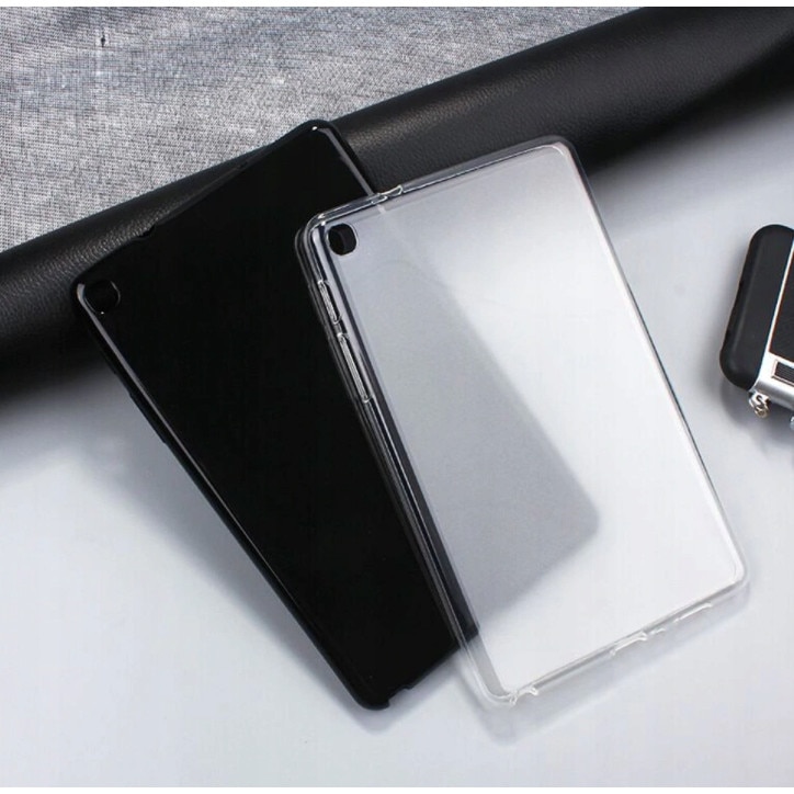 Husa tableta, Silicon, Compatibil cu Samsung Galaxy Tab A, Transparent