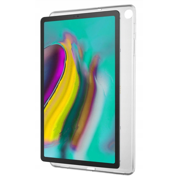 Husa tableta, Silicon, Compatibil cu Samsung Galaxy Tab A, Transparent