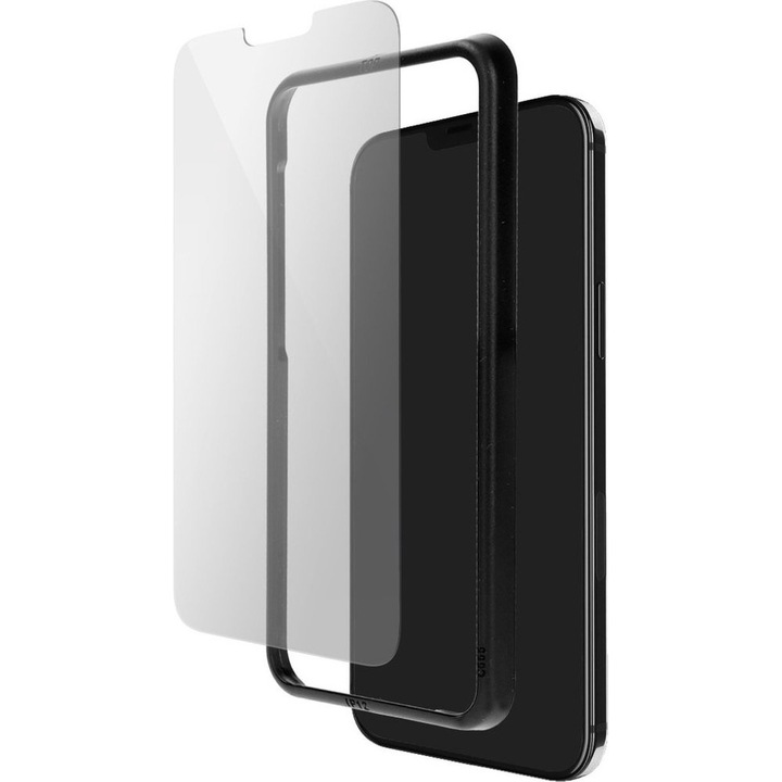 Folie de protectie din sticla, Compatibila cu iPhone XR/11, inclus aplicator, Transparenta