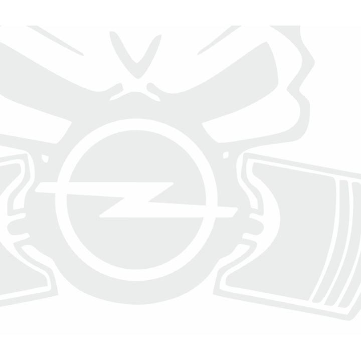 Sticker auto Opel skull - craniu masca - masca de gaz toxic, alb, 22x20 cm