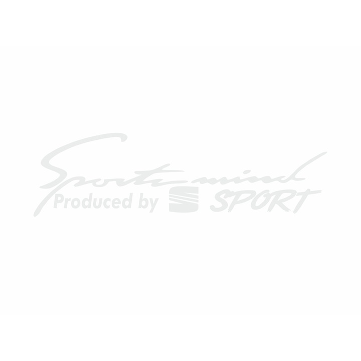 Sticker auto, SportMind - Seat sport, alb, 35 x 10 cm