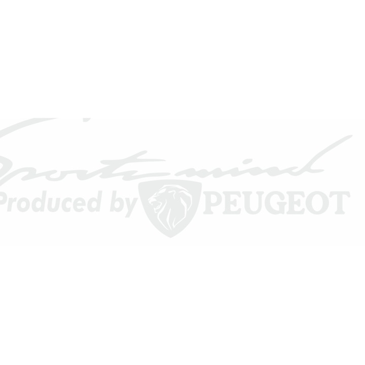 Sticker auto, SportMind - Peugeot, alb