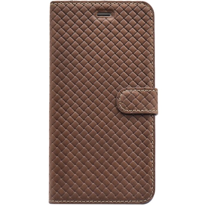 Husa de protectie Tellur Book, Cross, piele, pentru iPhone 8 Plus / iPhone 7 Plus, Maro