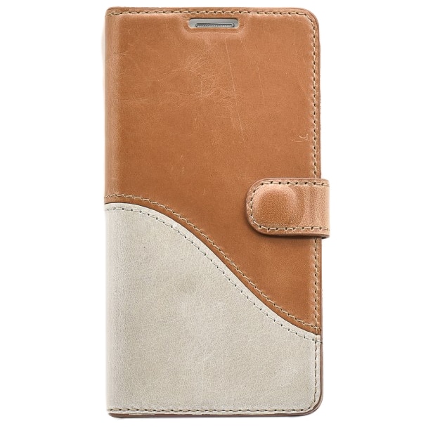 Husa de protectie Tellur Book, Wave, piele, pentru Samsung S7, Maro/Alb