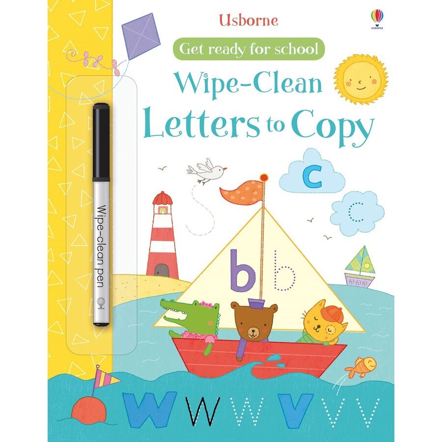 Wipe-Clean Letters to Copy - Carte Usborne (3+)