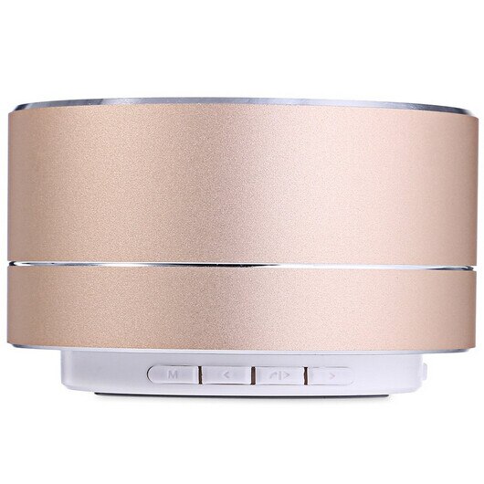 Boxa portabila Bluetooth Infotouch OEM, 3W, Microfon, Slot TF Card, Aluminiu, Rose Gold