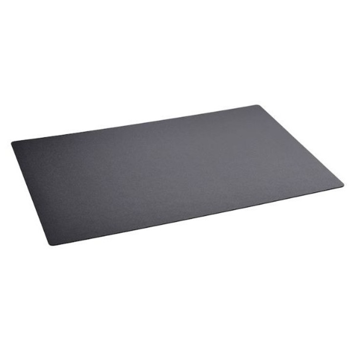 Protectie pentru birou, negru 65x45, negru, plastic polietilenic