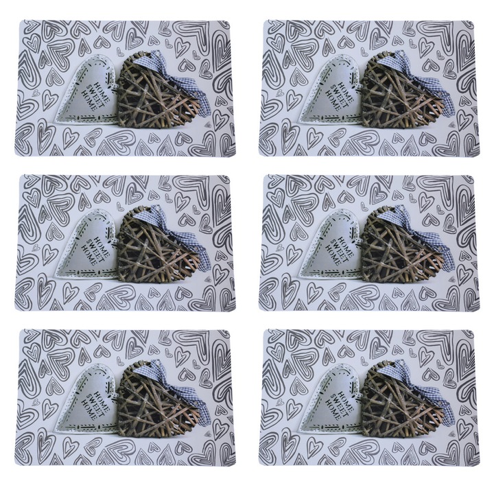 Комплект поставки за чинии за сервиране на масата модел Pufo Sweet Home 6 бр