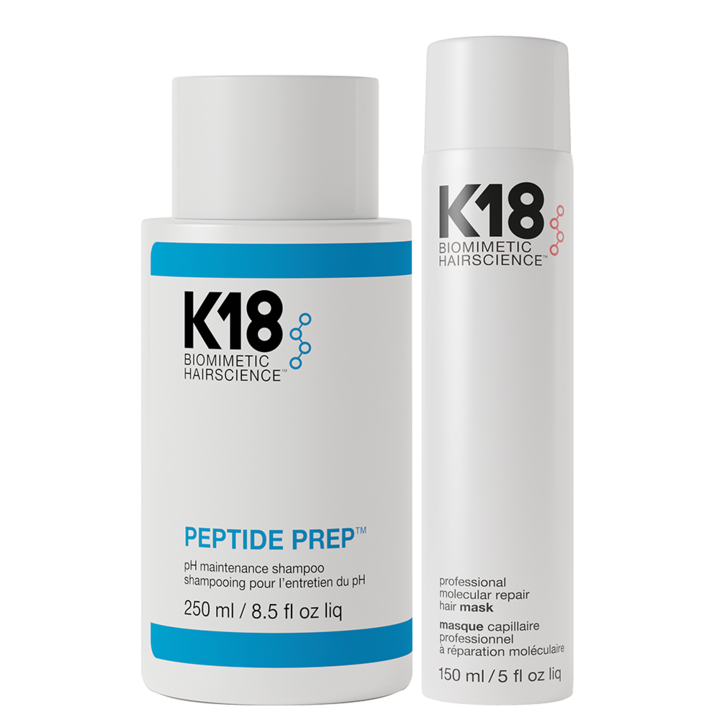 Комплект K18: Поддържащ шампоан, 250 ml + Маска, 150 ml