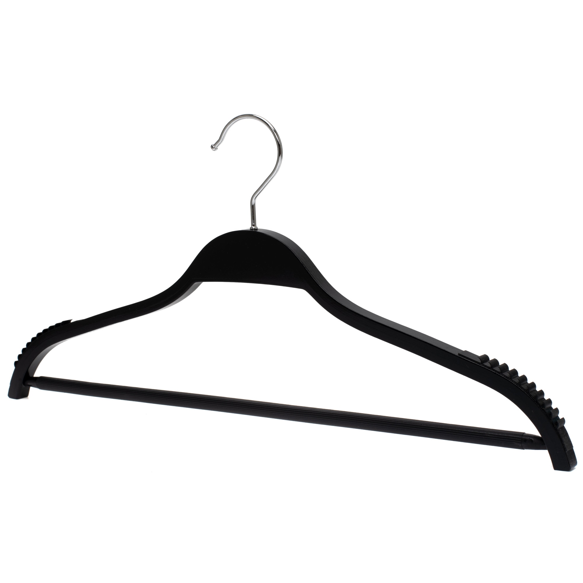 Set Umerase din Lemn, Unic Hangers, cu margini de cauciuc anti