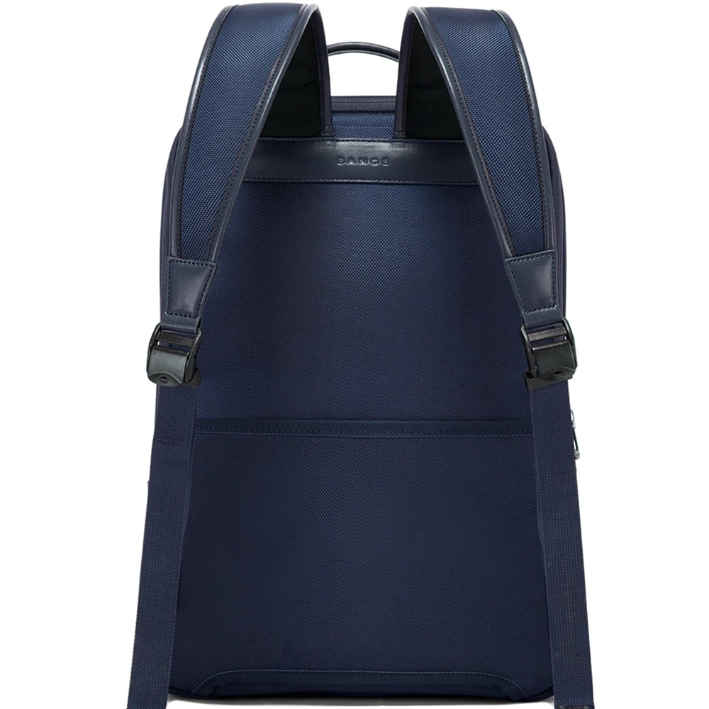 Rucsac laptop 15.6" business ingust, cu port de incarcare USB, Bange, 30x12x43 cm, Albastru