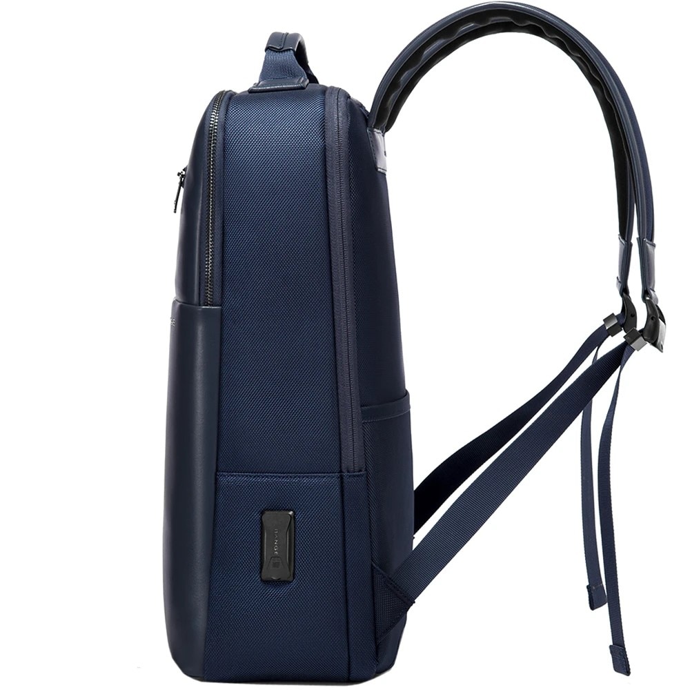Rucsac laptop 15.6" business ingust, cu port de incarcare USB, Bange, 30x12x43 cm, Albastru