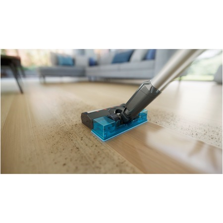 Aspirator vertical Philips XC3131/01, Aqua Seria 3000, aspira si sterge dintr-o miscare, Sistem de filtrare in 3 etape, pana la 60 min cu baterie suplimentara, Cap de aspirare cu LED