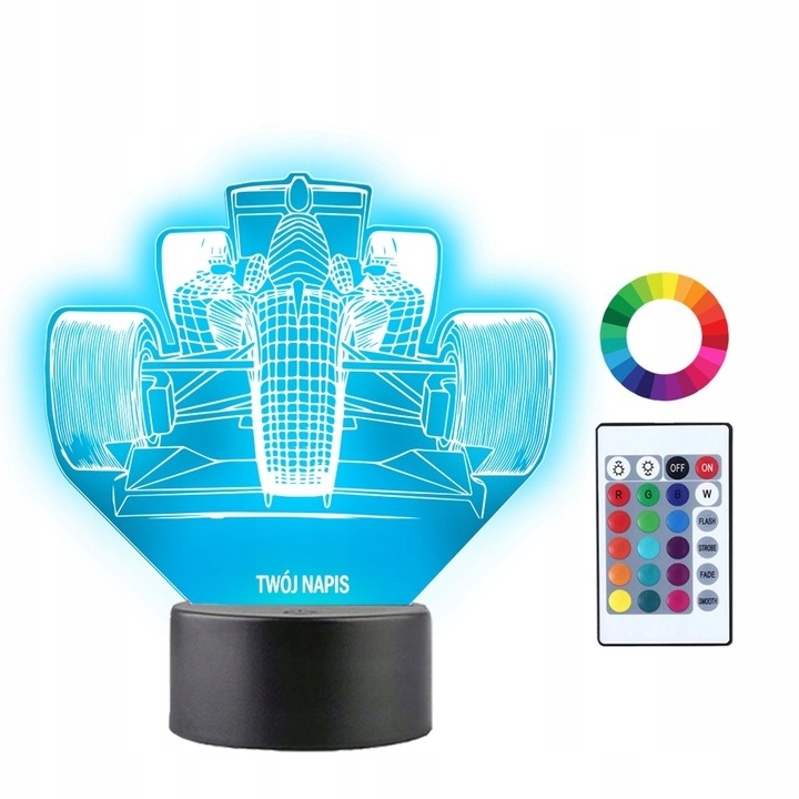 Lampa birou 3D, Plexido, LED, Iluminare multicolora