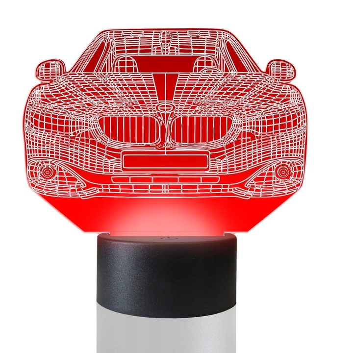 Lampa de masa 3D cu LED-uri, 16 culori, Plexido, BMW Auto