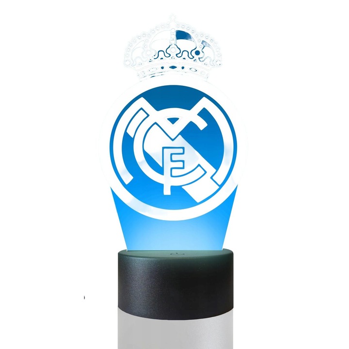 Lampa de masa 3D cu LED-uri, Real Madrid