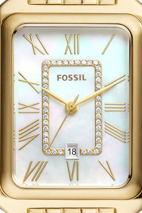 Fossil, Часовник със седефен циферблат, Златист