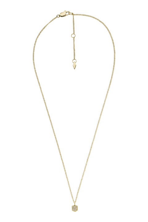 Fossil, Colier de otel inoxidabil cu Auriu, Auriu, 46.6 CM