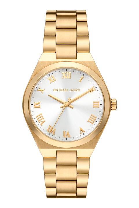 Michael Kors, Analóg karóra fémszíjjal, Aranyszín