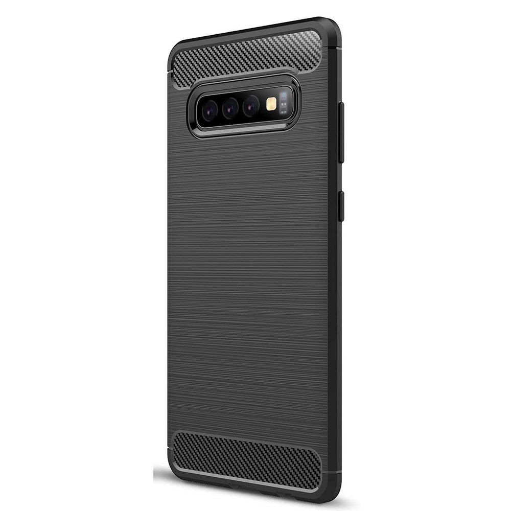 Husa pentru Samsung Galaxy S10 Plus, din TPU, Stef's Cat, Culoare Negru