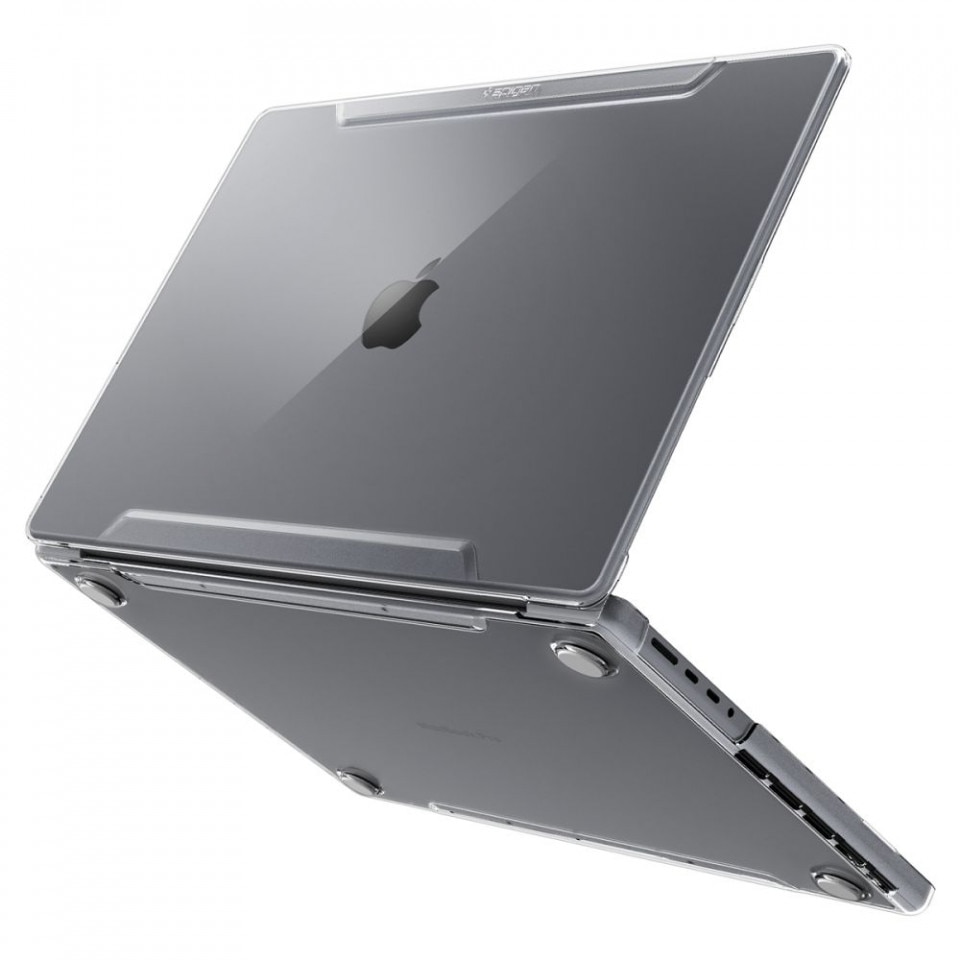 Husa de protectie compatibila cu Apple MacBook Pro 14" 2021/2022, Crystal Clear, TPU, Transparent
