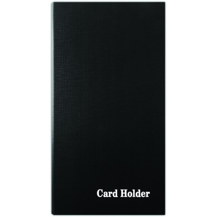 Suport carti de vizita, Card Holder, Negru, 110 x 192 x 16/30 mm