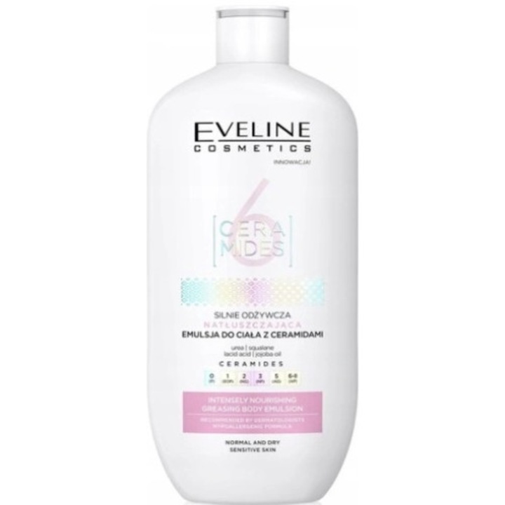 Emulsie corporala uleioasa nutritiva Eveline 6 Ceramides 350 ml