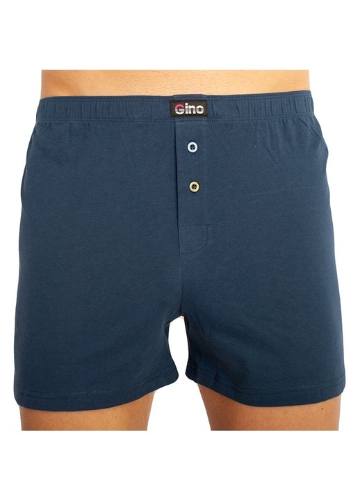 Boxeri, Gino, Bumbac, Albastru inchis, Albastru