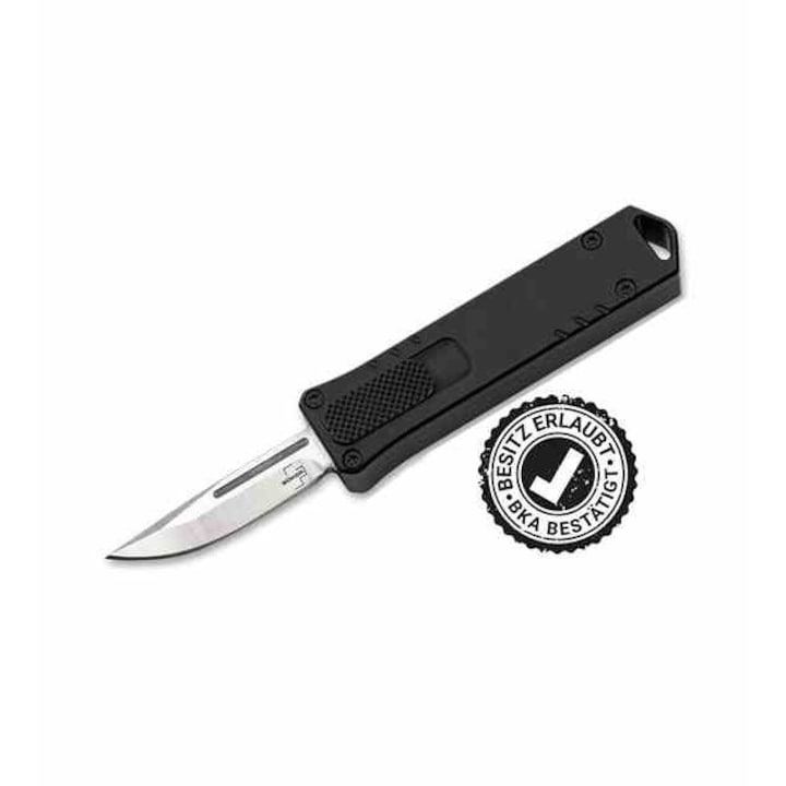 Cutit Pliabil Automatic, Lama D2 40mm, Mecanism OTF, Negru, Compact