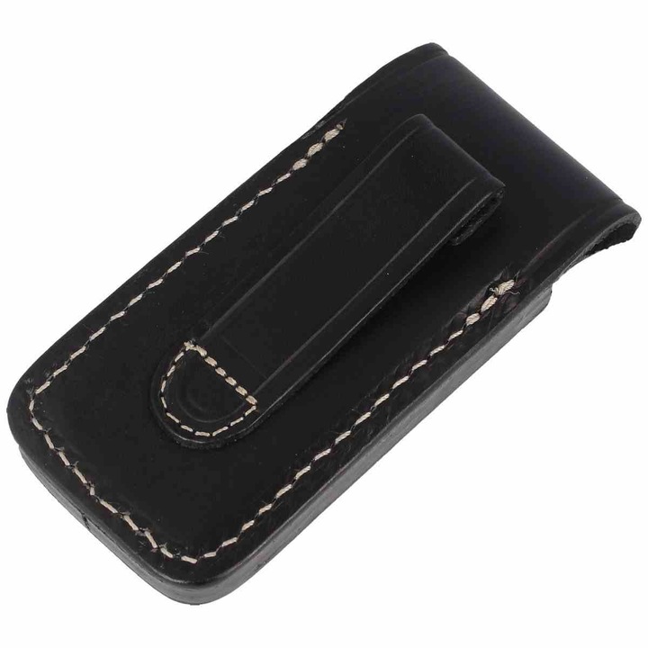 Husa pentru cutite, Carhartt, Muela, Piele, Neagru, 130x60 mm